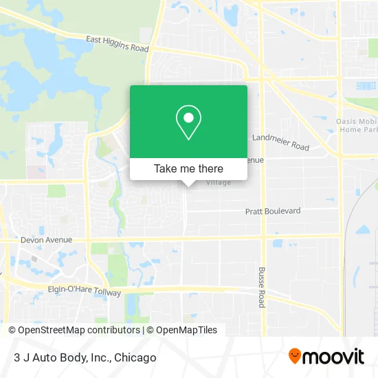 3 J Auto Body, Inc. map