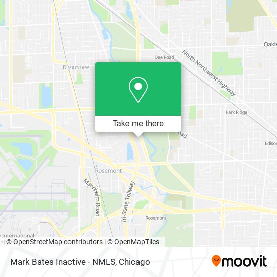 Mark Bates Inactive - NMLS map