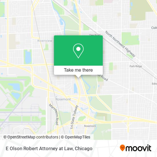 E Olson Robert Attorney at Law map