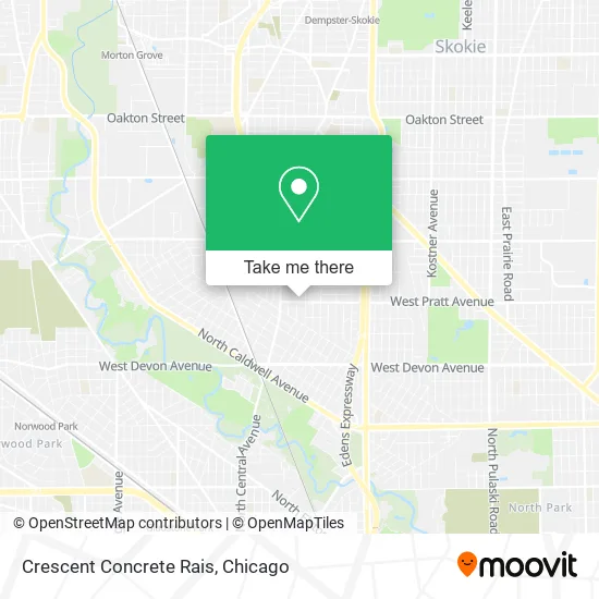 Mapa de Crescent Concrete Rais