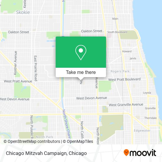 Chicago Mitzvah Campaign map