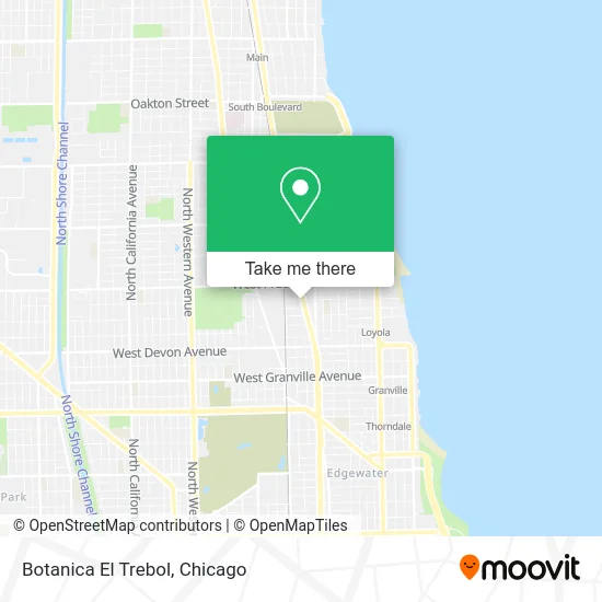 Botanica El Trebol map