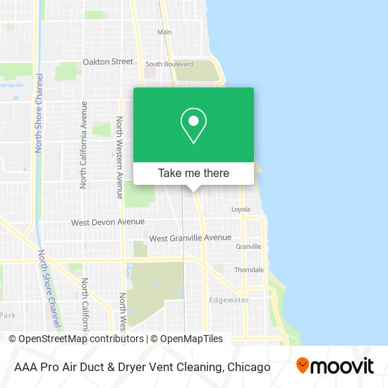Mapa de AAA Pro Air Duct & Dryer Vent Cleaning