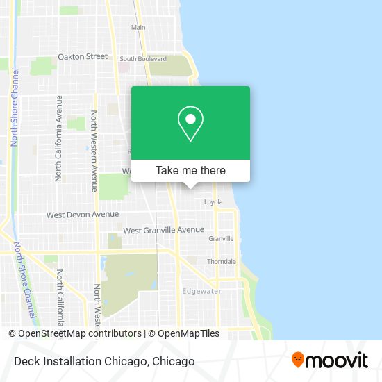 Mapa de Deck Installation Chicago