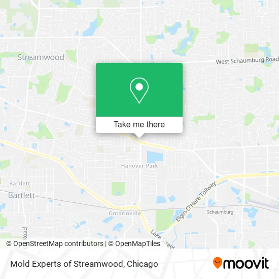 Mold Experts of Streamwood map