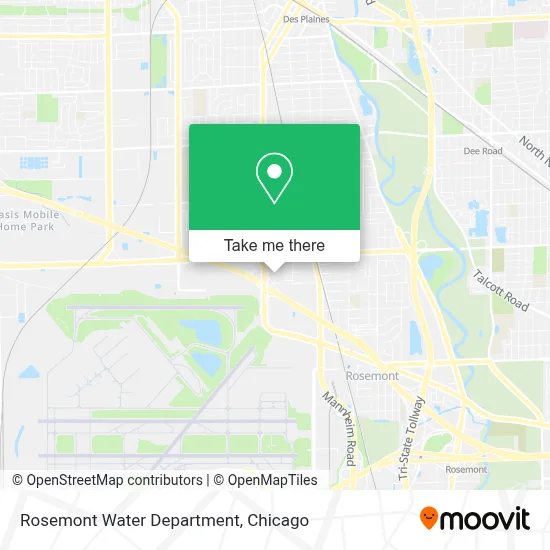 Rosemont Water Department map