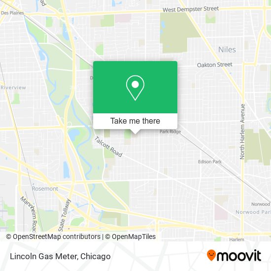 Mapa de Lincoln Gas Meter