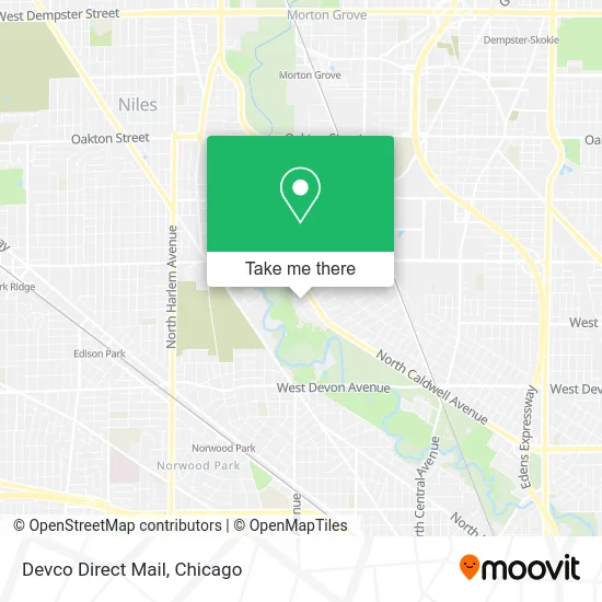 Devco Direct Mail map