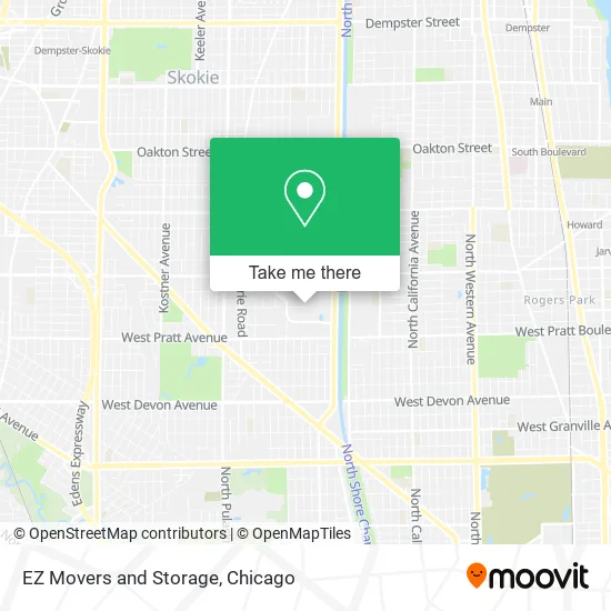 EZ Movers and Storage map