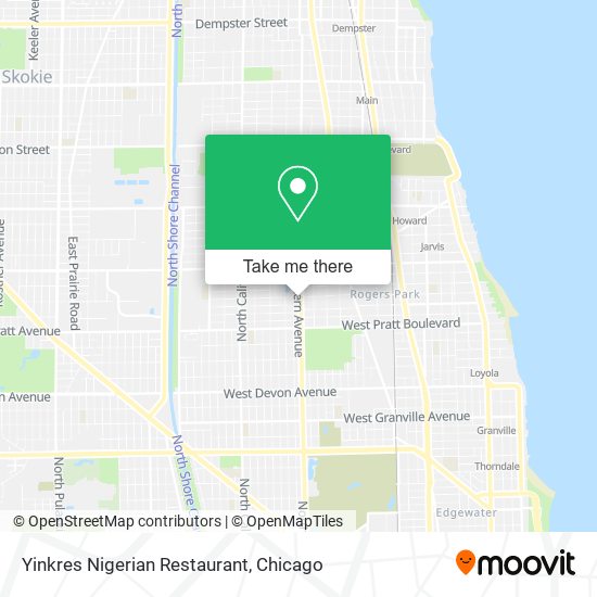 Mapa de Yinkres Nigerian Restaurant