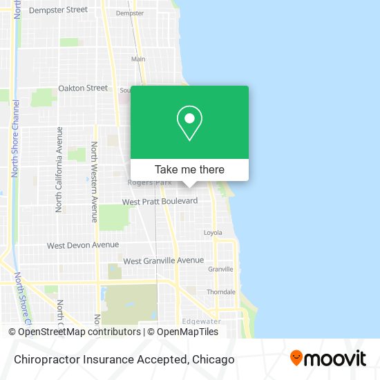 Chiropractor Insurance Accepted map