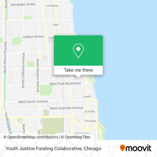 Mapa de Youth Justice Funding Colaborative