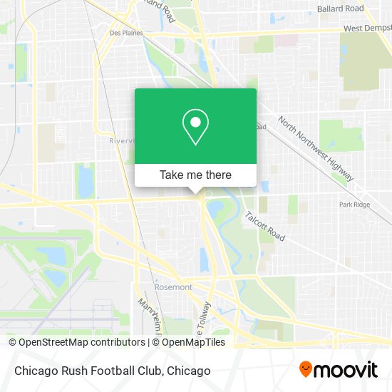 Mapa de Chicago Rush Football Club
