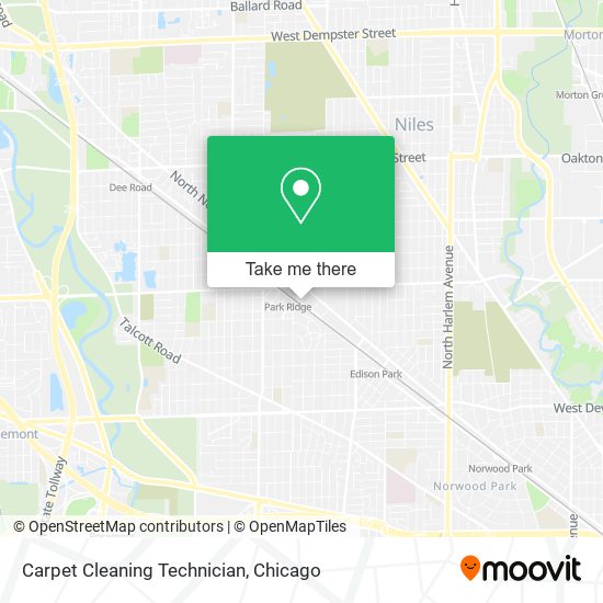 Carpet Cleaning Technician map