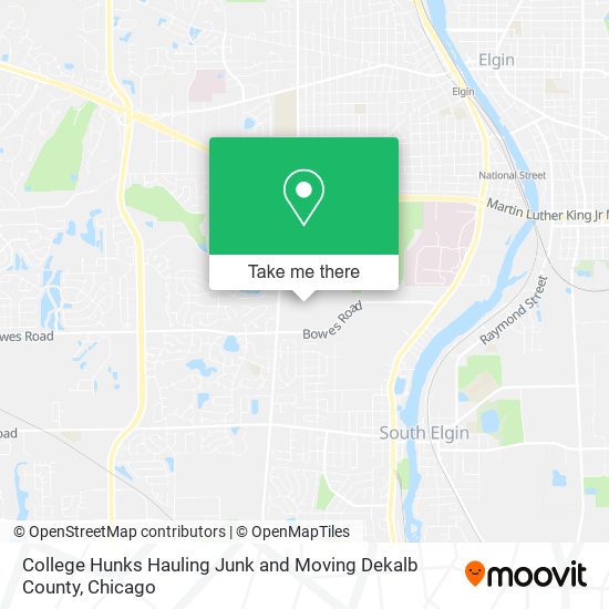 College Hunks Hauling Junk and Moving Dekalb County map