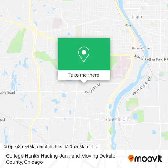 College Hunks Hauling Junk and Moving Dekalb County map