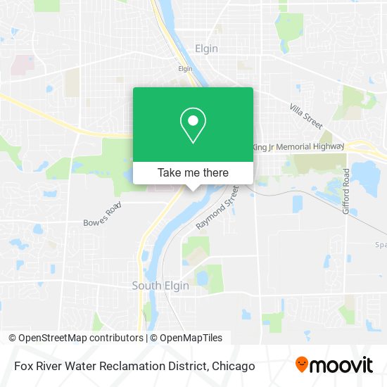 Fox River Water Reclamation District map