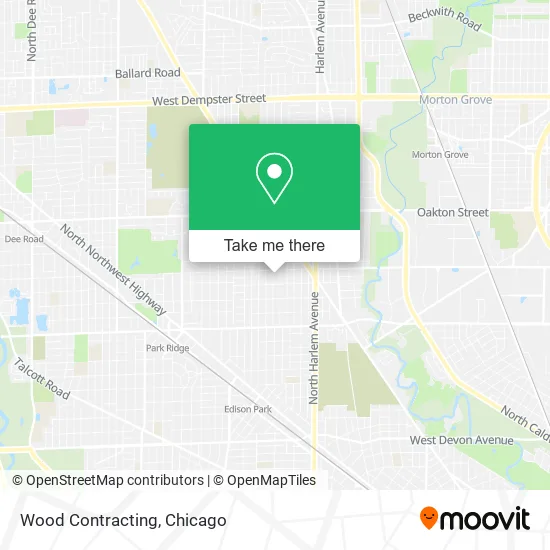 Wood Contracting map