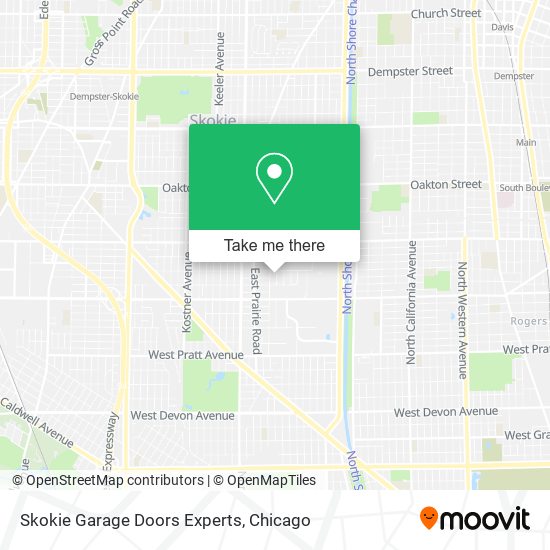 Skokie Garage Doors Experts map