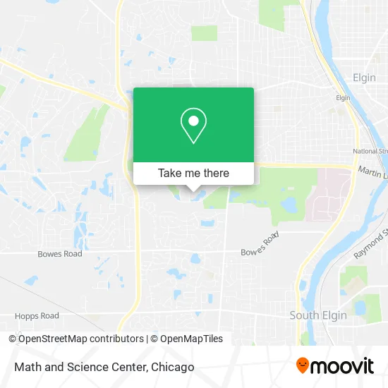 Math and Science Center map