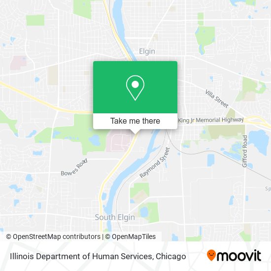 Mapa de Illinois Department of Human Services