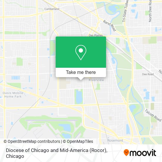 Mapa de Diocese of Chicago and Mid-America (Rocor)
