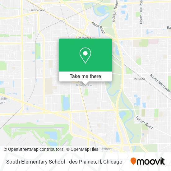 Mapa de South Elementary School - des Plaines, Il