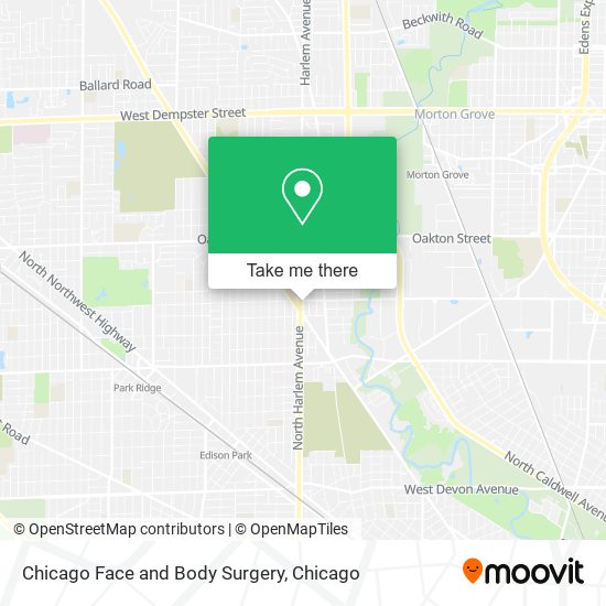 Chicago Face and Body Surgery map