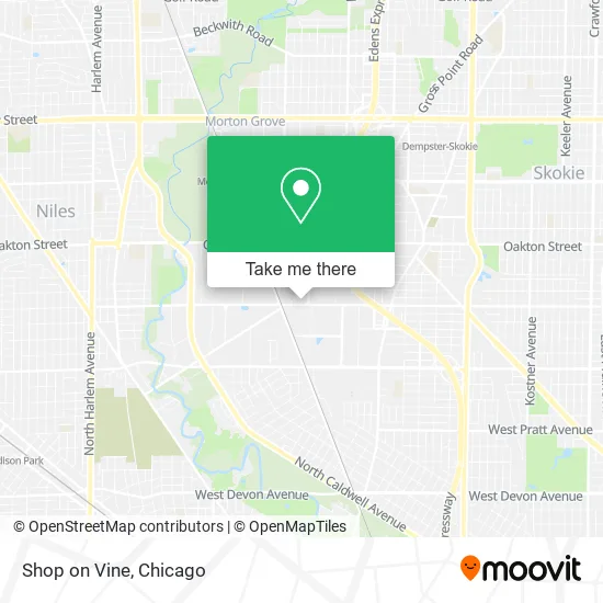 Shop on Vine map