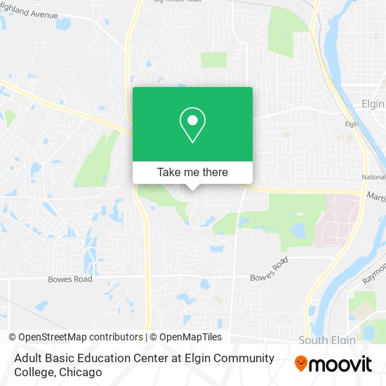 Mapa de Adult Basic Education Center at Elgin Community College