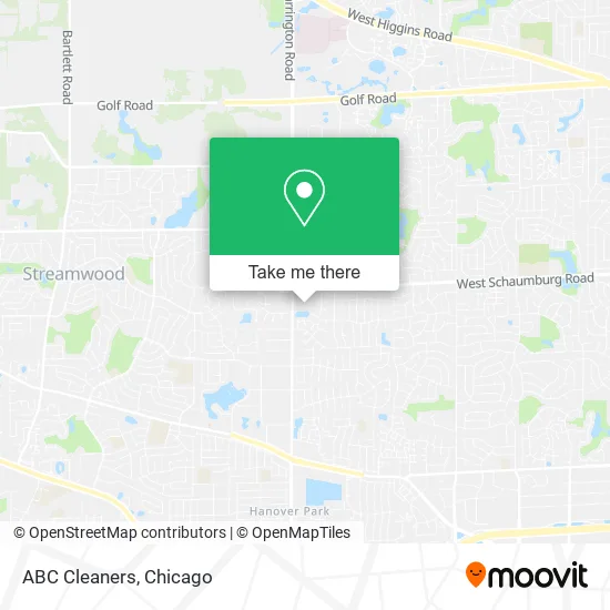 ABC Cleaners map