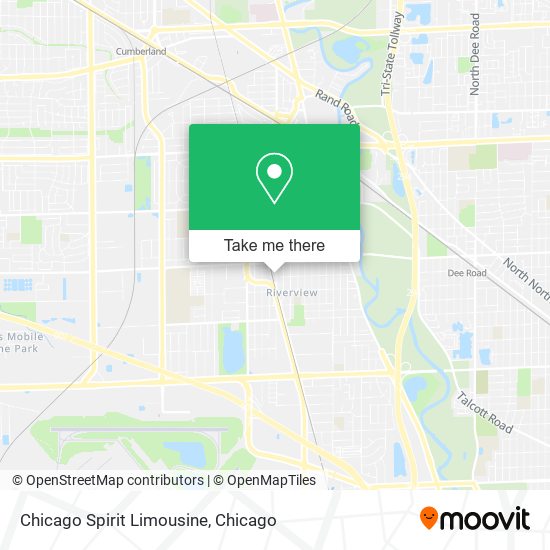 Chicago Spirit Limousine map