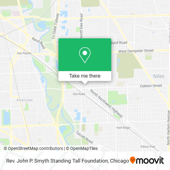 Rev. John P. Smyth Standing Tall Foundation map