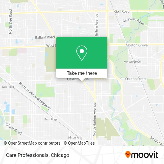 Care Professionals map