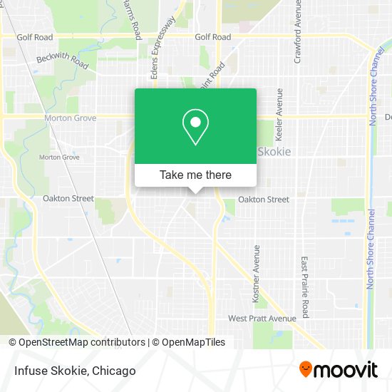 Infuse Skokie map