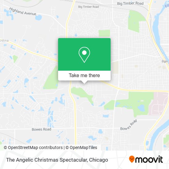 The Angelic Christmas Spectacular map