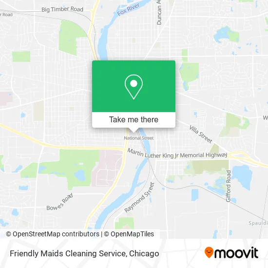 Friendly Maids Cleaning Service map