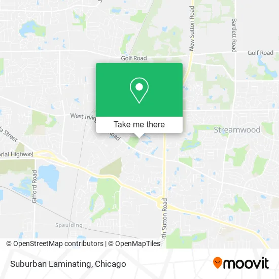 Suburban Laminating map