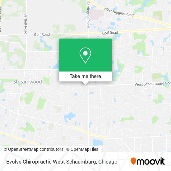 Mapa de Evolve Chiropractic West Schaumburg