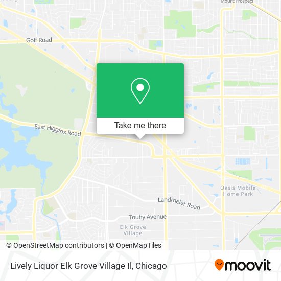 Mapa de Lively Liquor Elk Grove Village Il