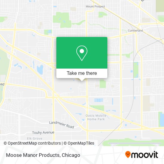 Mapa de Moose Manor Products