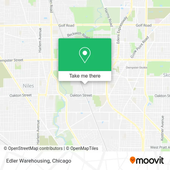 Edler Warehousing map
