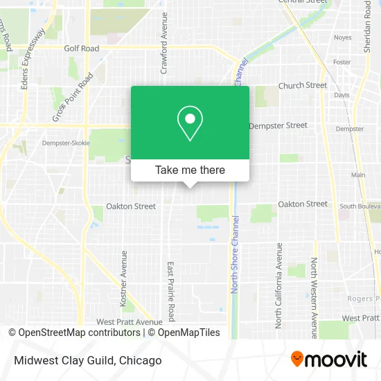 Midwest Clay Guild map