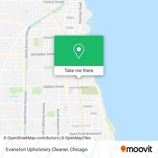 Mapa de Evanston Upholstery Cleaner