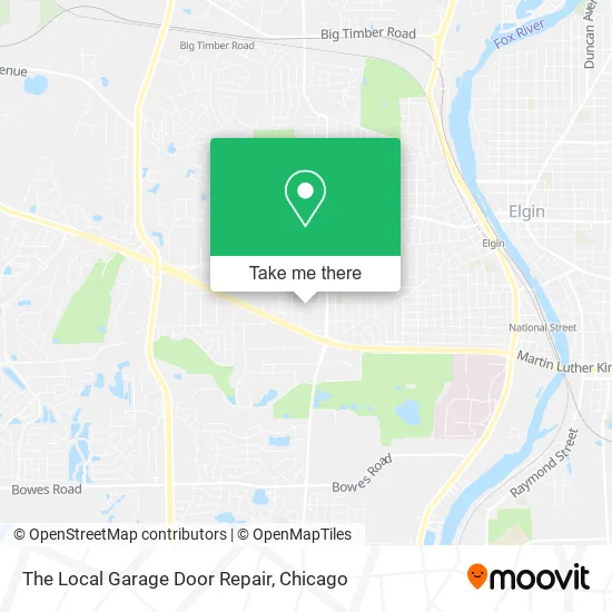 The Local Garage Door Repair map