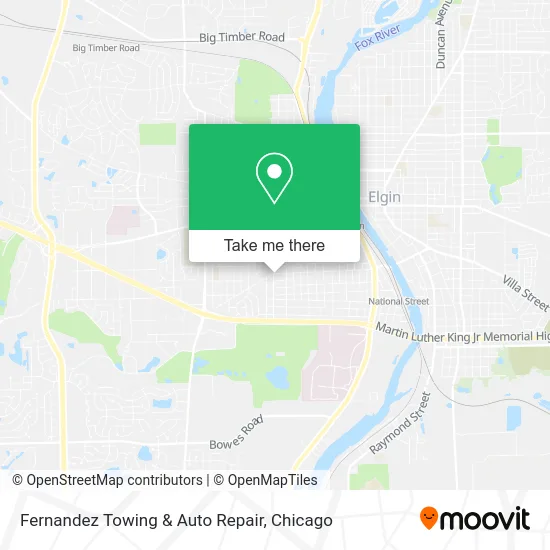 Fernandez Towing & Auto Repair map
