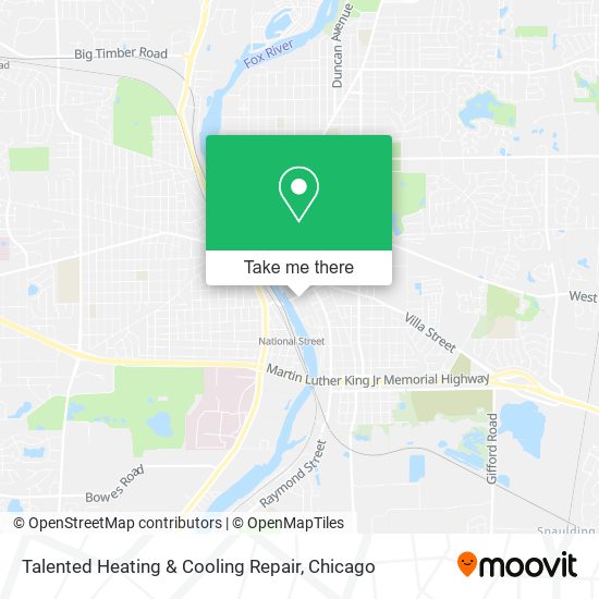 Talented Heating & Cooling Repair map