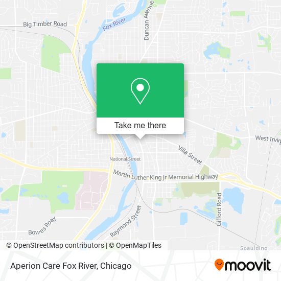 Aperion Care Fox River map