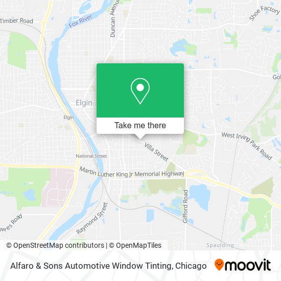 Alfaro & Sons Automotive Window Tinting map