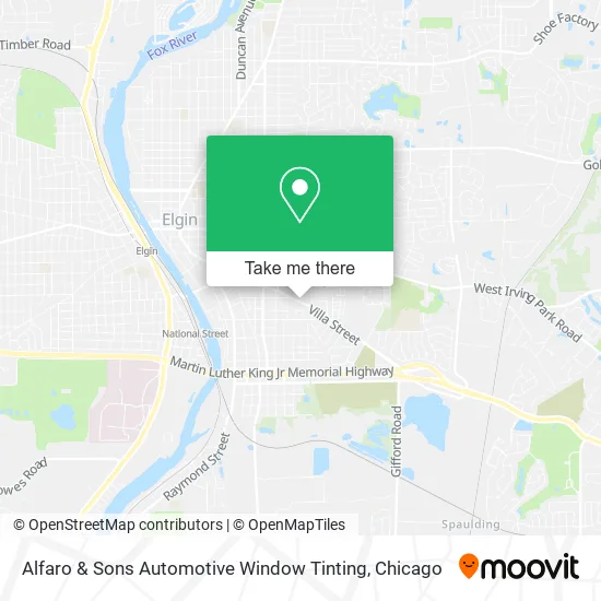 Mapa de Alfaro & Sons Automotive Window Tinting